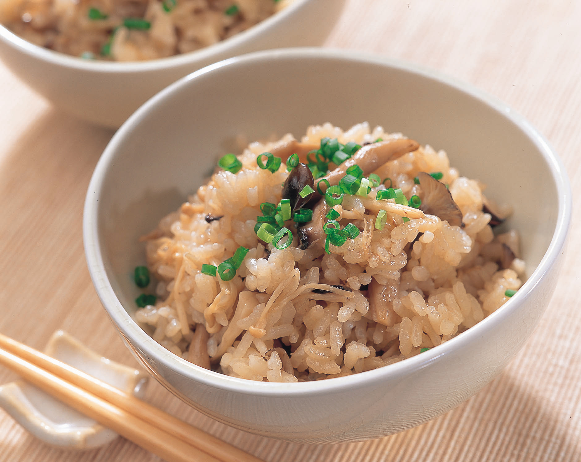 きのこの炊き込みご飯 画像