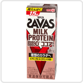 meiji SAVAS 脂肪0ココア風味